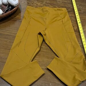 Brooks Mustard Yellow leggings